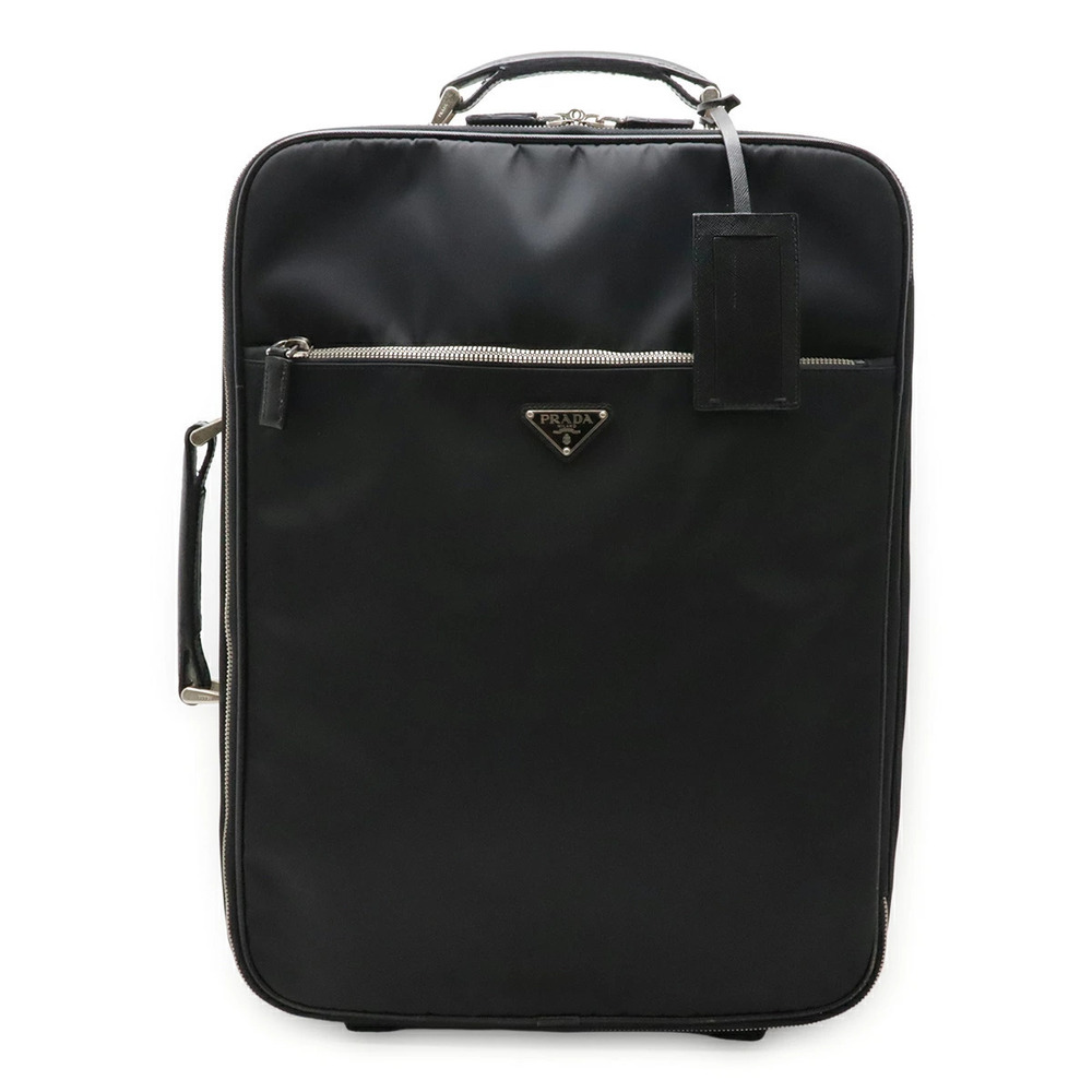 Prada Carry on Bag Case Trolley Travel NERO Black